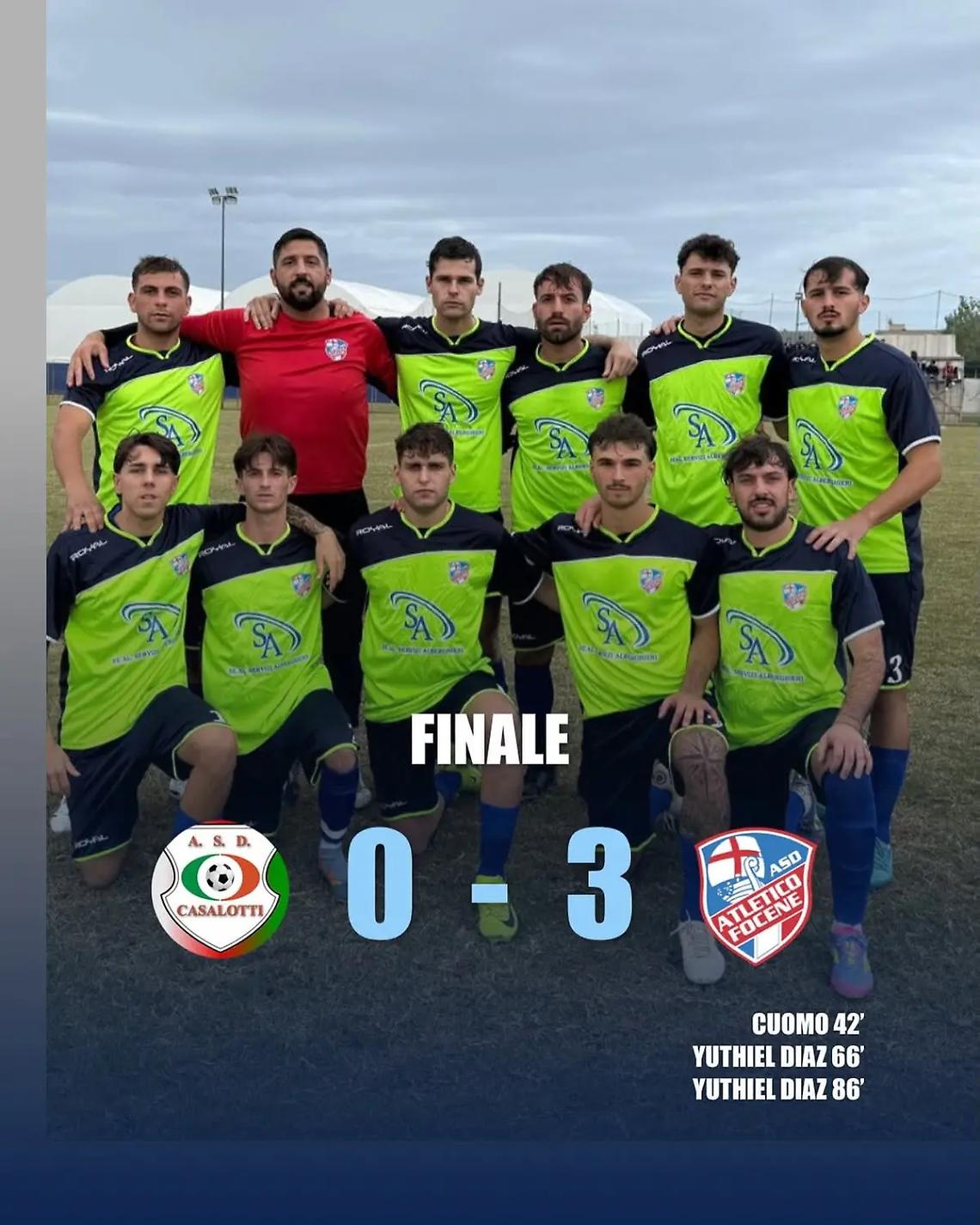 Secondo successo consecutivo nel girone C per l&rsquo;Atletico Focene