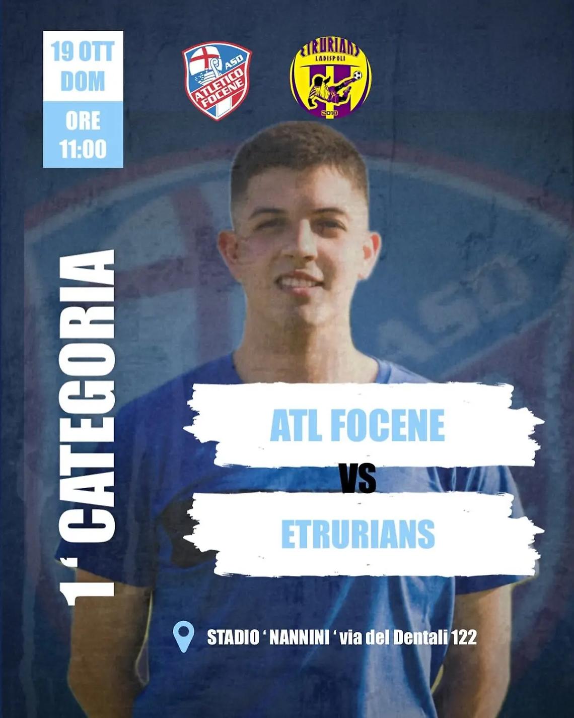 L&rsquo;Atletico Focene attende l'Etrurians