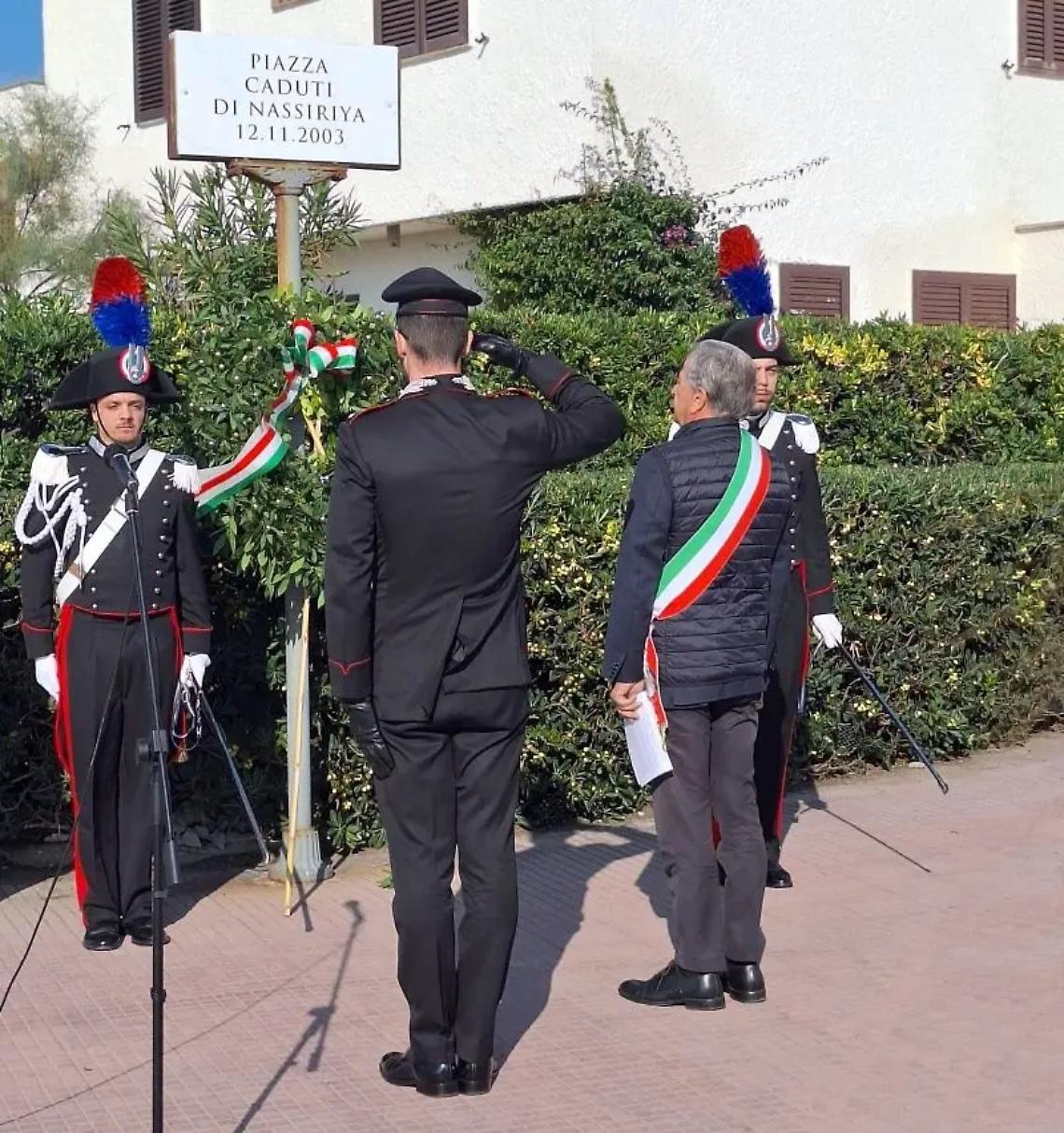 Santa Marinella, una cerimonia in ricordo delle 19 vittime, di cui 17 militari e due civili