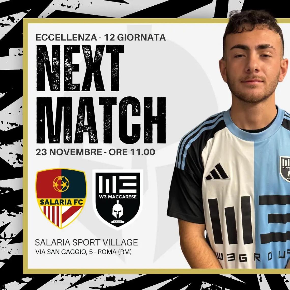 La W3 Maccarese di scena sul campo del Salaria Village
