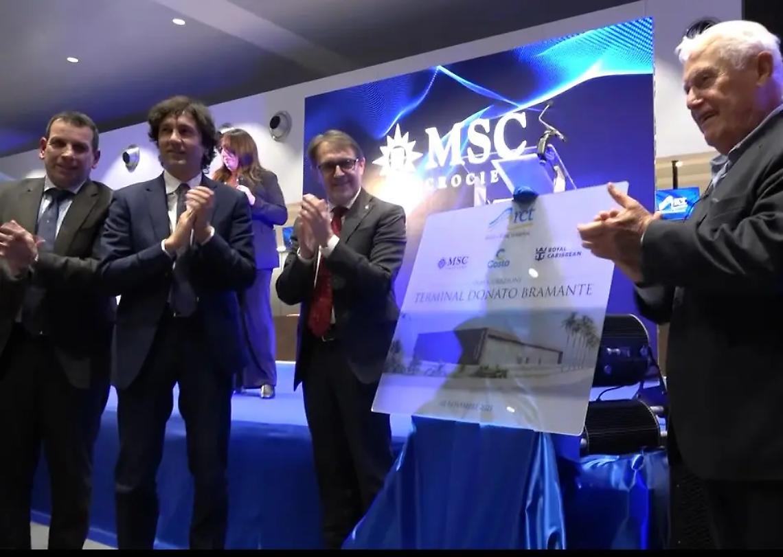 Taglio del nastro per il nuovo terminal Bramante