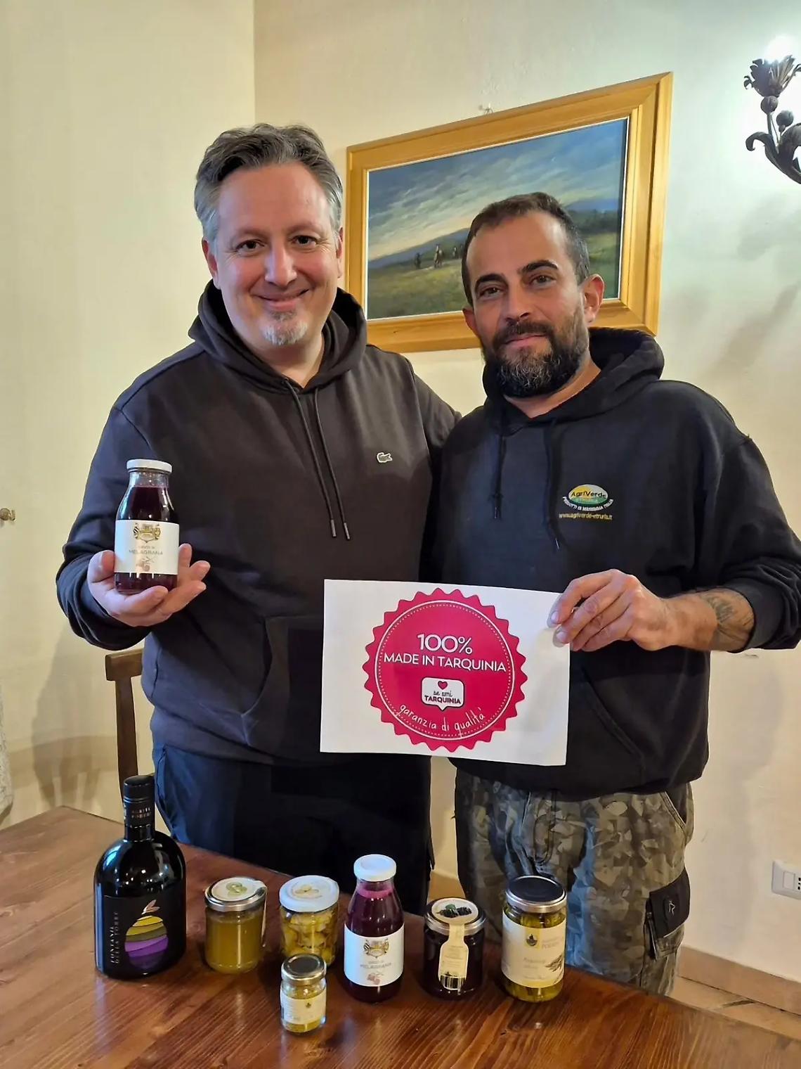 Fabio Gagni incorona il succo di melagrana di Podere Giulio col &ldquo;100% Made in Tarquinia&rdquo;