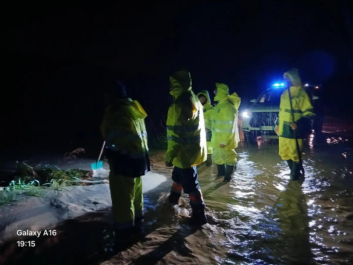 Pioggia, allagamenti a Tarquinia: intervento dei volontari Aeopc in diverse zone
