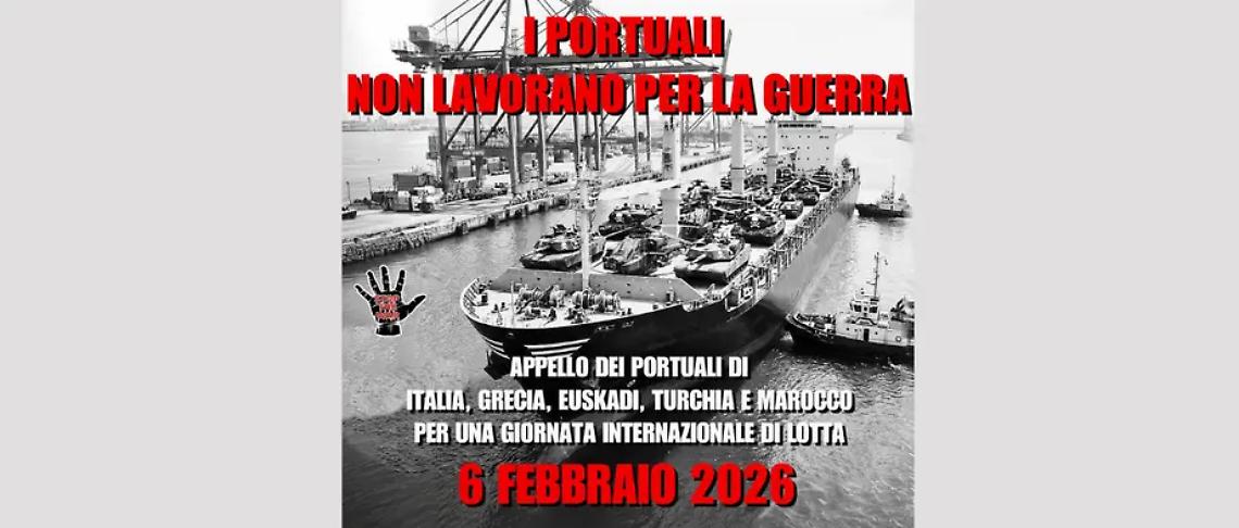 &lsquo;&rsquo;Basta armi nei porti&rsquo;&rsquo; sbarca anche a Civitavecchia: assemblea pubblica alla Pucci