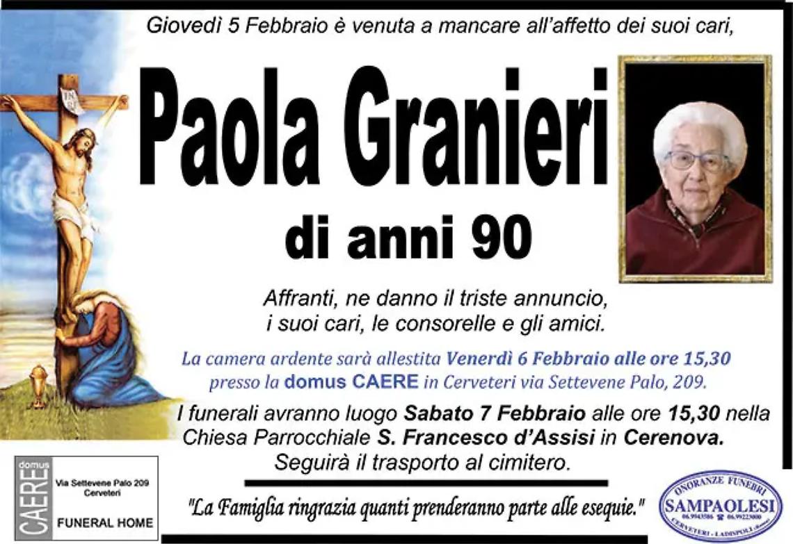 PAOLA GRANIERI di anni 90