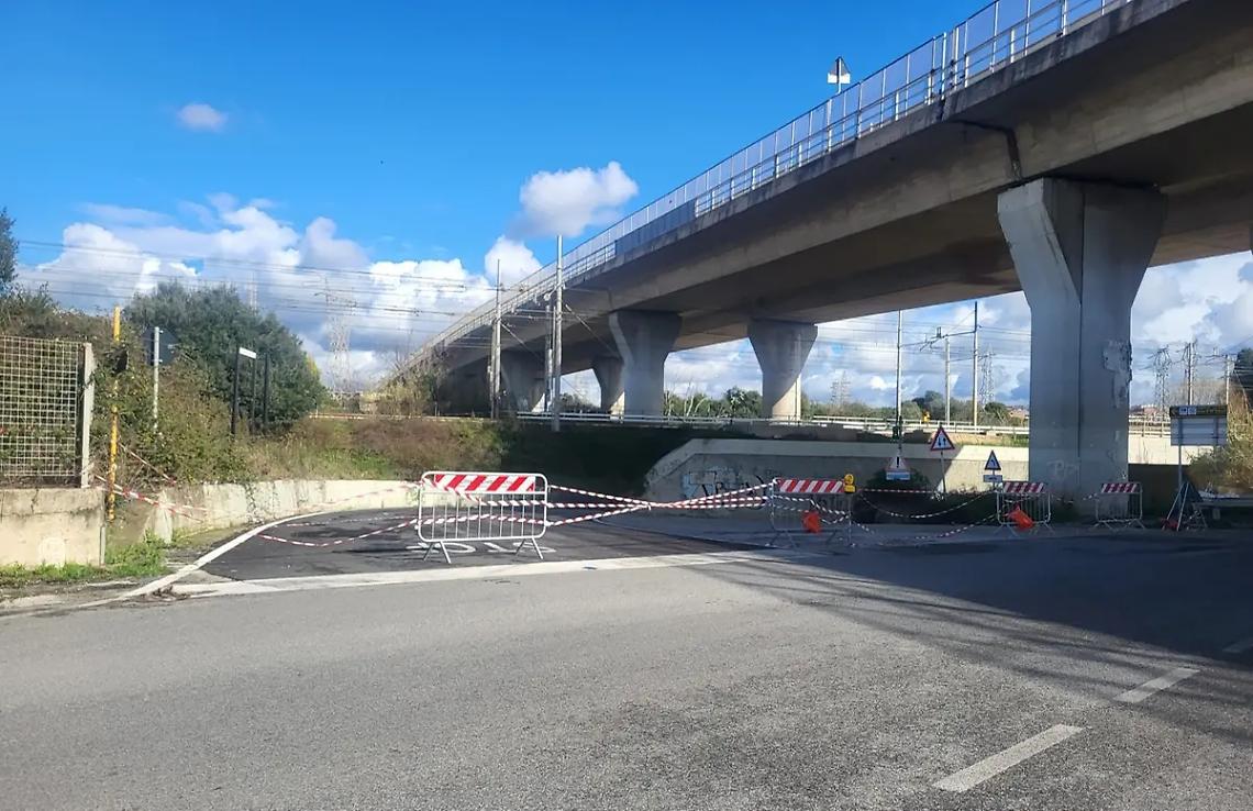 Viabilit&agrave; interdetta al ponte di Fiumaretta