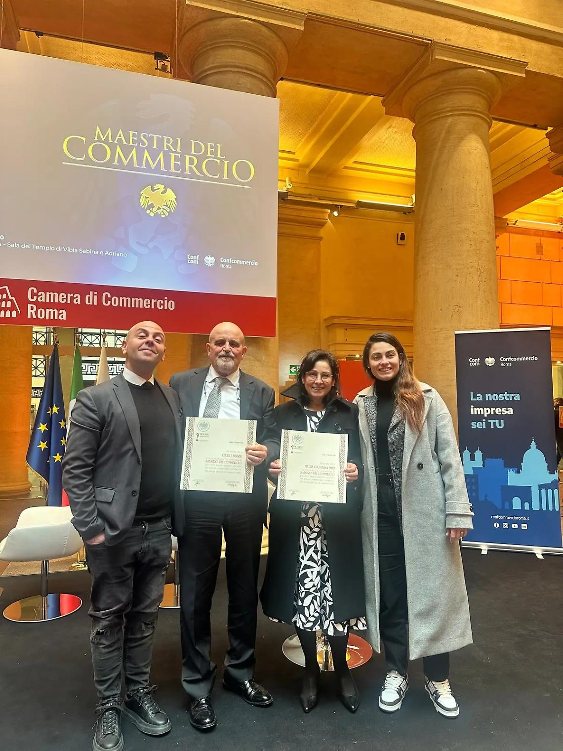 Maestri del Commercio: riconoscimento per Giulio Bussu e Maria Giovanna Mele