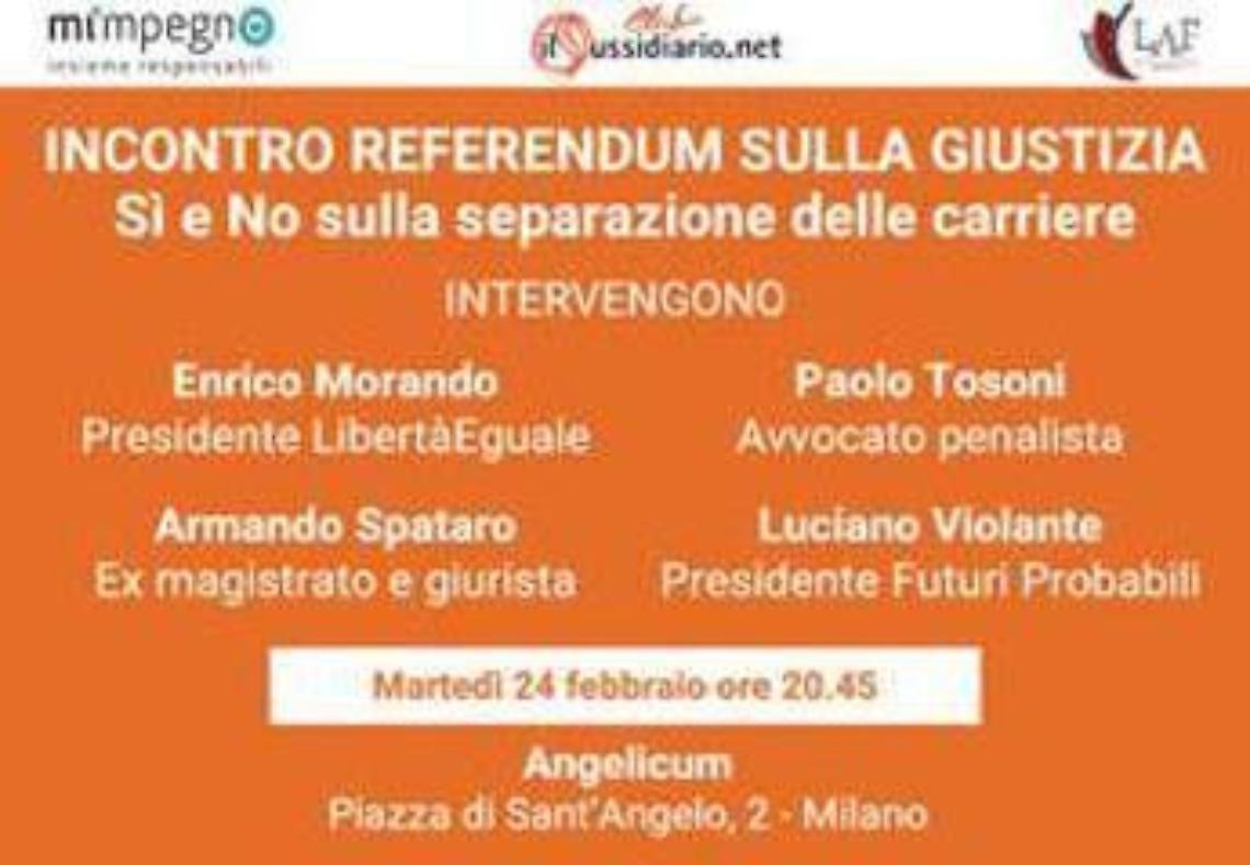 Referendum: 'IlSussidiario.net', domani incontro a Milano su 'Capire per Scegliere'