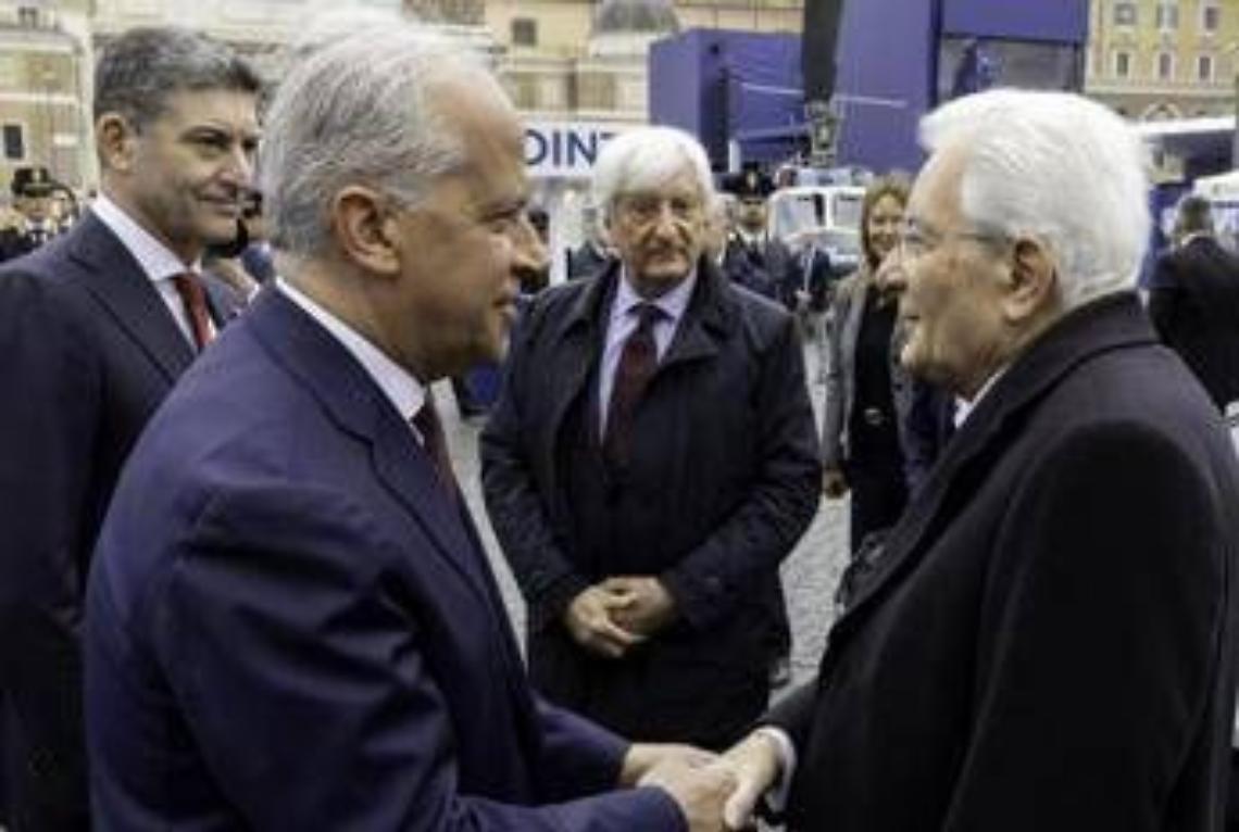 Roma, Mattarella visita lo 'Spazio legalit&agrave;' a piazza del Popolo