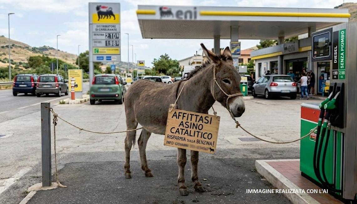 Asino catalitico realizzato AI