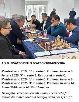 Il Bivacco dello Scacco pronto allo storico esordio in serie A2 a Roma