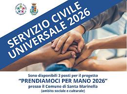 Al via le candidature per il servizio civile &ldquo;Prendiamoci per mano&rdquo;