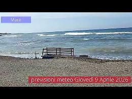 Previsioni del tempo di gioved&igrave; 9 Aprile 2026