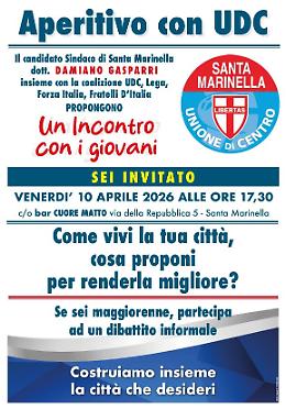 Elezioni Santa Marinella, l&rsquo;Udc chiama a raccolta i giovani: aperitivo e confronto al Bar &ldquo;Cuore Matto&rdquo;
