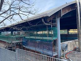 PalaGalli, sono arrivati i materiali per le vetrate 