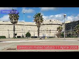 Previsioni del tempo di sabato 11 Aprile 2026