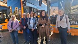 Francigena, il varo dei primi 4 nuovi autobus