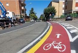 Pista ciclabile pronta per essere usata