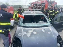 Polizia stradale a &ldquo;scuola&rdquo; dai vigili del fuoco
