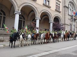 A Viterbo nel pellegrinaggio a cavallo verso Roma