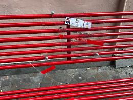 Viterbo, danneggiata la panchina rossa della Provincia