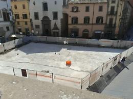 Cantiere Comune, oggi la posa in opera dei lastroni