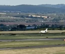 Primo atterraggio civile a Viterbo