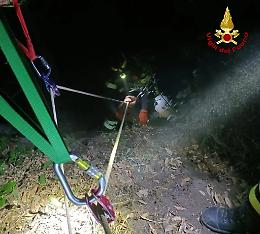 Scivola dal ponte e fa un volo di 20 metri, salvato dai vigili del fuoco