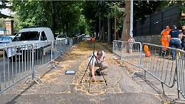 Morte di Leonardo Cristiani, sopralluogo della Procura sul luogo dell'incidente in viale Trieste
