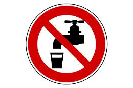 Acqua non potabile: vietato il consumo
