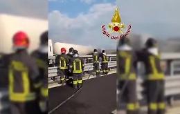 &laquo;Chiusura dell&rsquo;A1 dopo incendio di tir, evitate ripercussioni nella Tuscia&raquo;