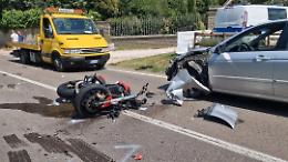 Viterbo: grave un centauro dopo uno scontro