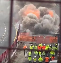 Demolito il viadotto Paranza verso Viterbo