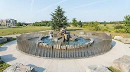 Fontana a sfera, ecco il progetto per la recinzione