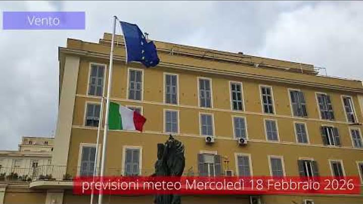 Previsioni del tempo di mercoled&igrave; 18 Febbraio 2026