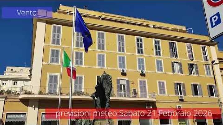 Previsioni del tempo di sabato 21 Febbraio 2026