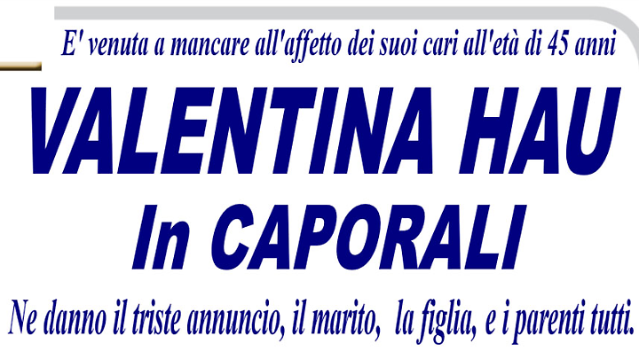VALENTINA HAU in CAPORALI