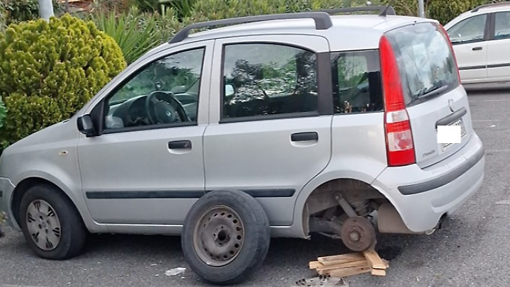 Il veicolo "vittima" dei ladri