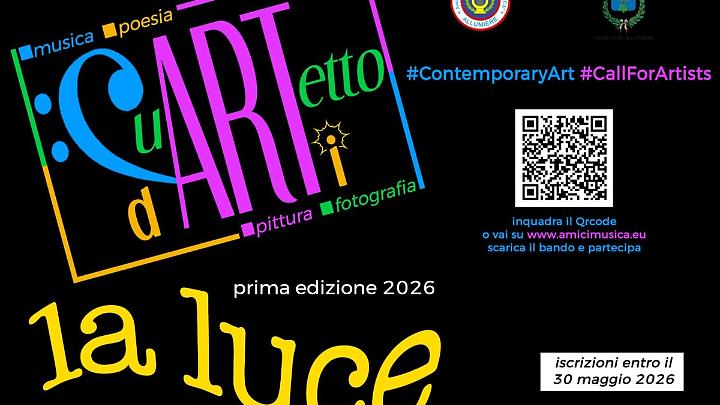 Allumiere accende la creativit&agrave; con la I edizione del &ldquo;Premio Quartetto d&rsquo;Arti &ldquo;2026
