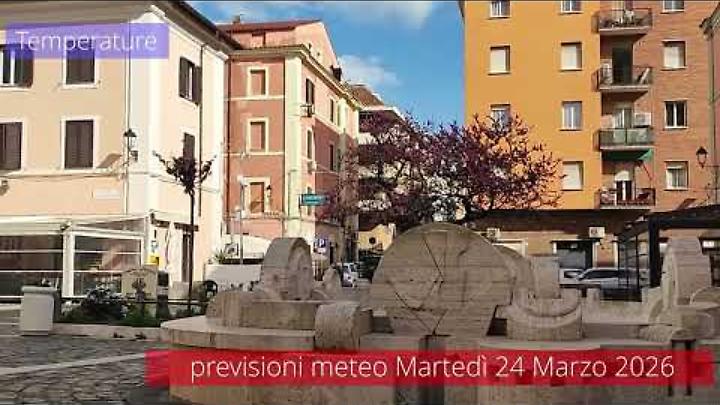 Previsioni del tempo di marted&igrave; 24 Marzo 2026