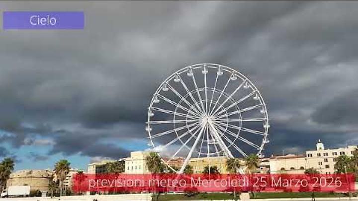 Previsioni del tempo di mercoled&igrave; 25 Marzo 2026
