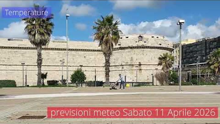 Previsioni del tempo di sabato 11 Aprile 2026