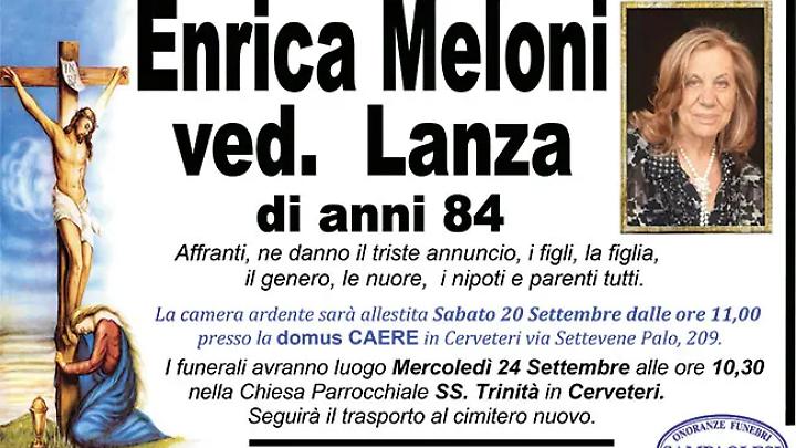 ENRICA MELONI ved. LANZA di anni 84
