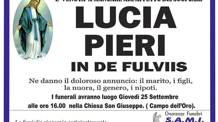 LUCIA PIERI in DE FULVIIS