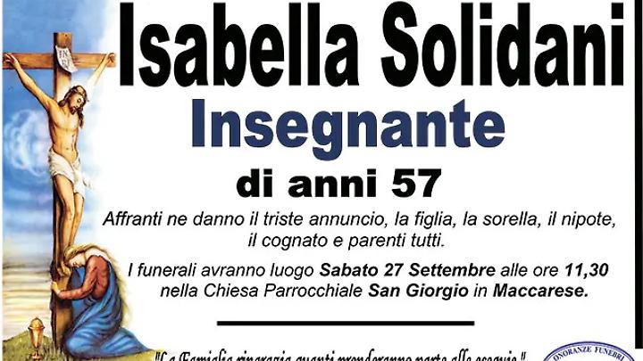 ISABELLA SOLIDANI &ldquo;Insegnante&rdquo; &ndash; di anni 57
