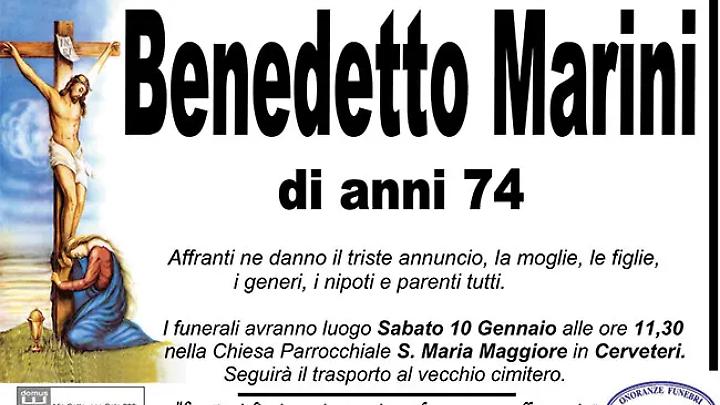 BENEDETTO MARINI di anni 74