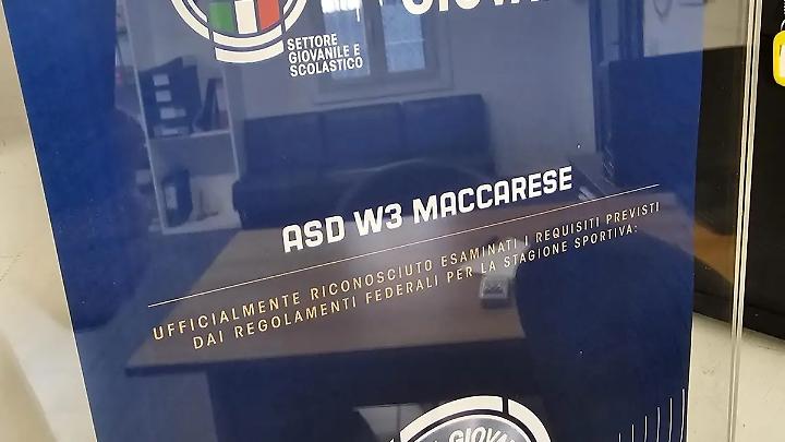 W3 Maccarese, dalla Lnd Lazio la targa ufficiale di Scuola Calcio di 3&deg; Livello